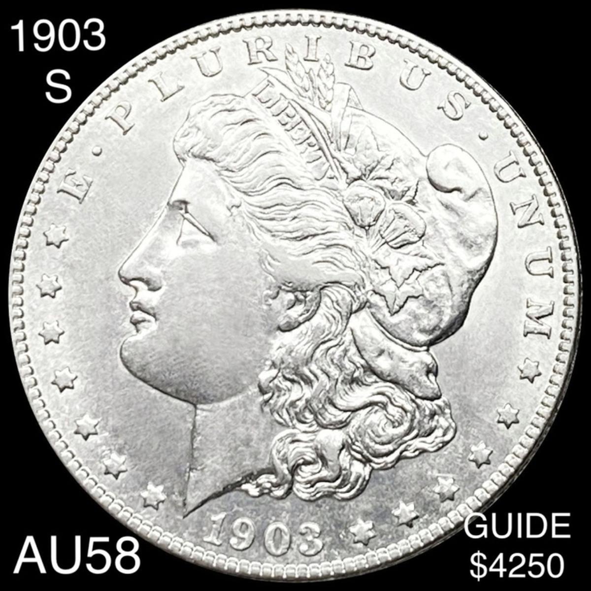 1903-S Morgan Silver Dollar CHOICE AU