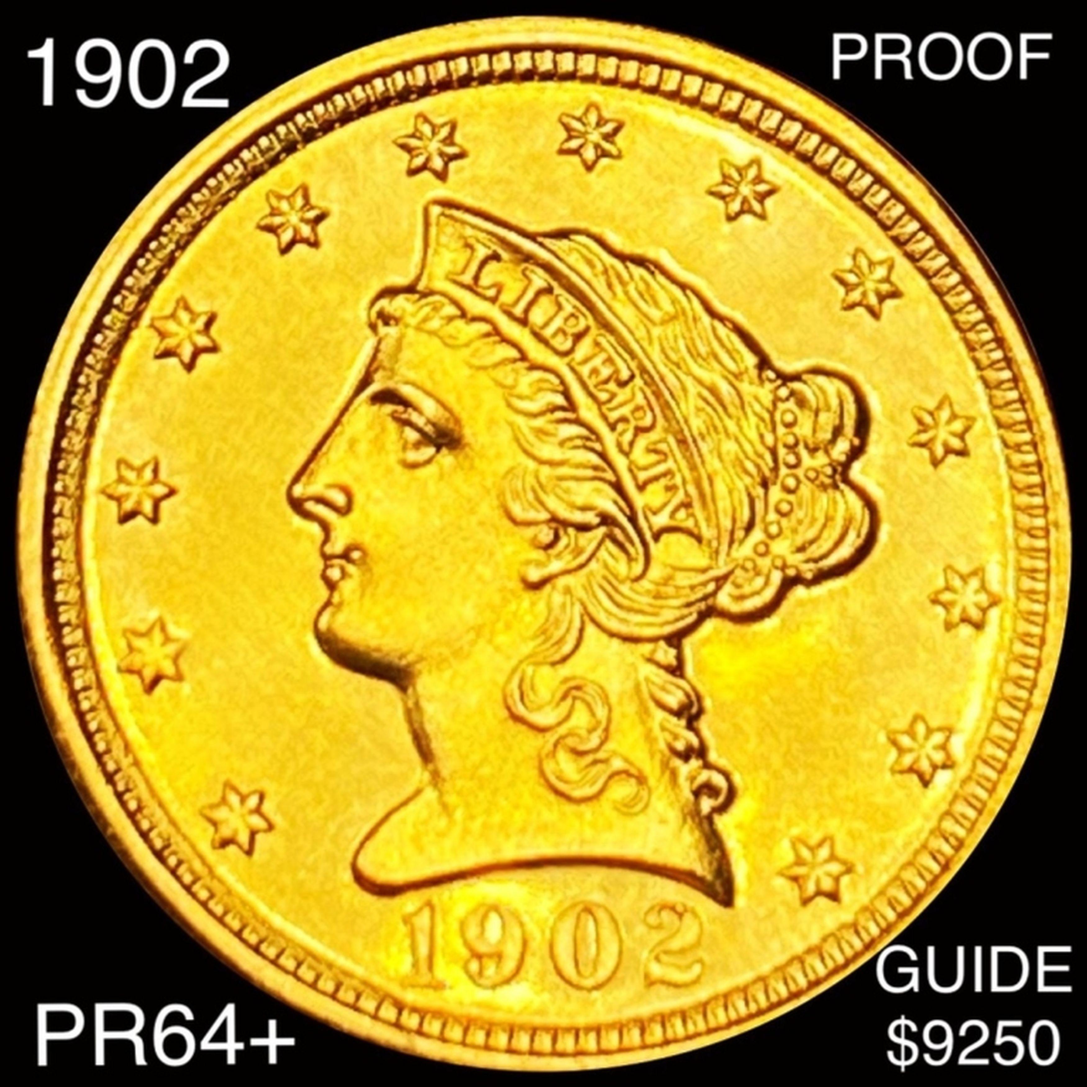 1902 $2.50 Gold Quarter Eagle CHOICE PROOF