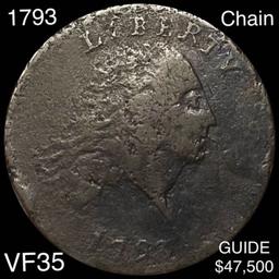 1793 Chain Cent LIGHTLY CIRCULATED