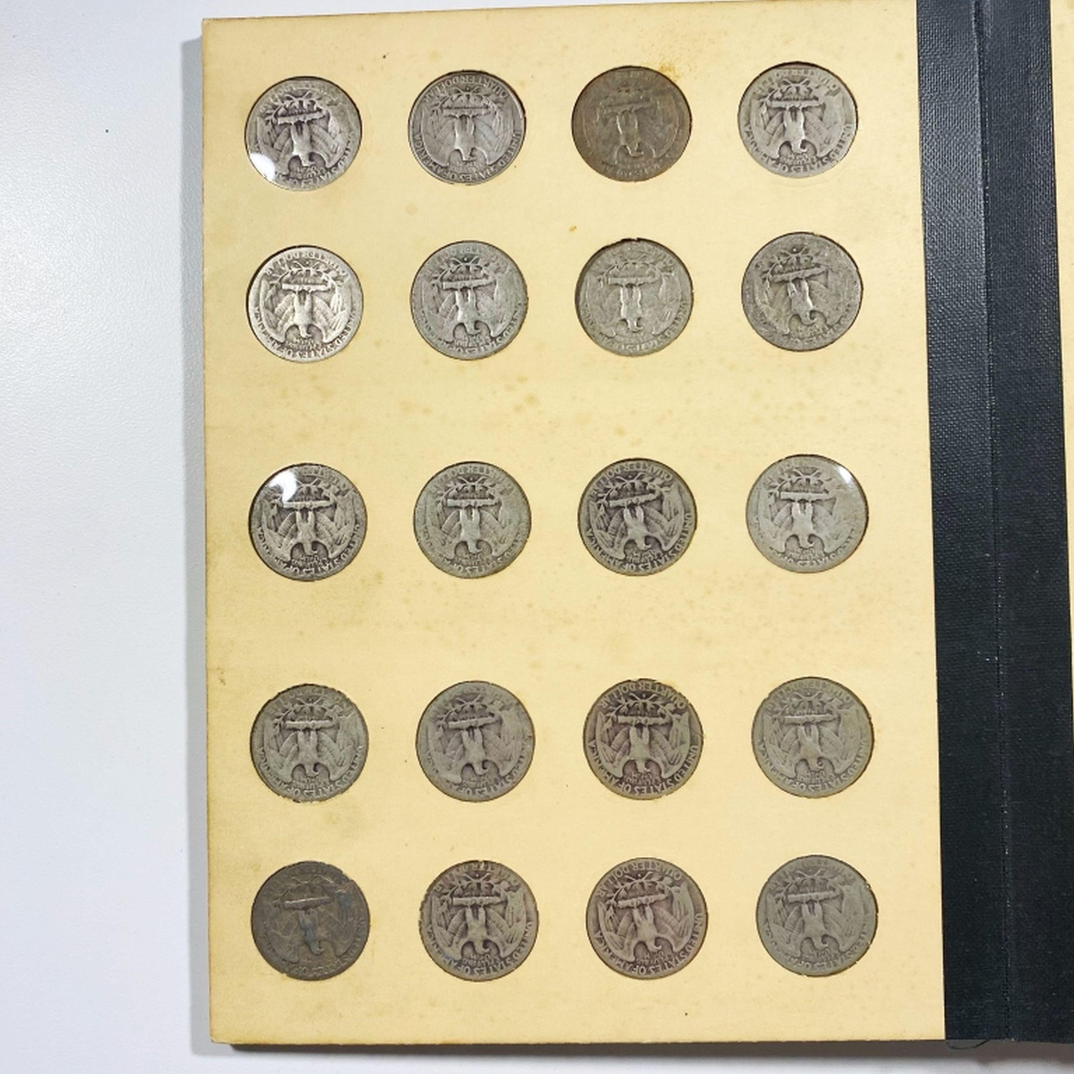 1932-1964 Washington Quarter Book VF/XF 83 COINS