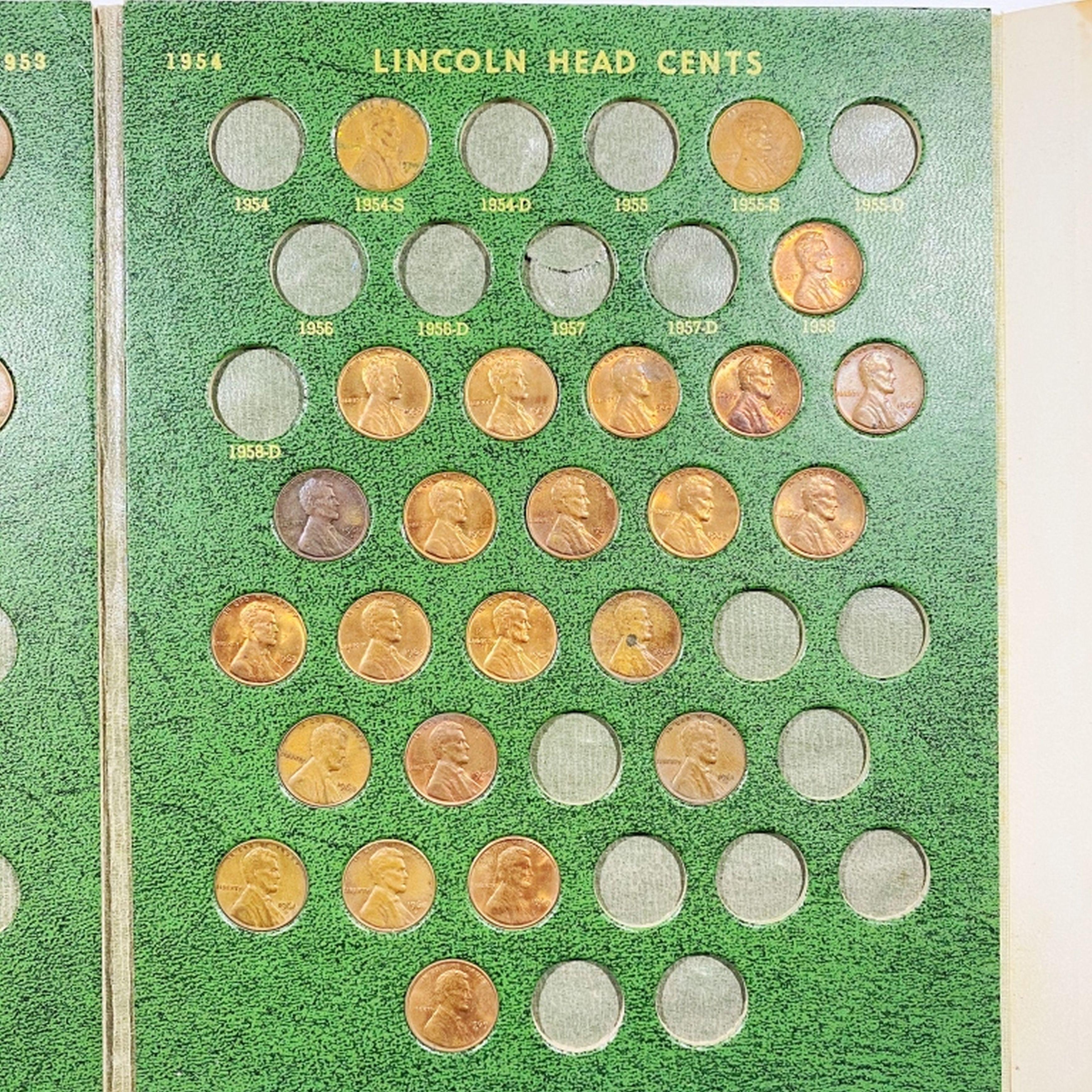 1909-1969 Lincoln Penny Book XF/AU/UNC 63 CNS