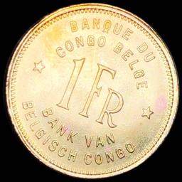 1946 Belgian Congo Franc UNCIRCULATED