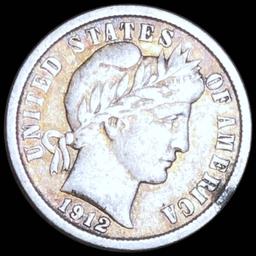 1912 Barber Silver Dime NICELY CIRCULATED