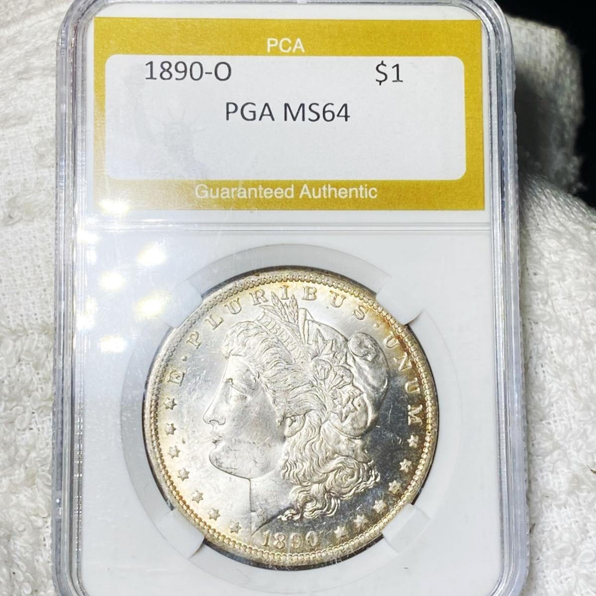 1890-O Morgan Silver Dollar PGA - MS64