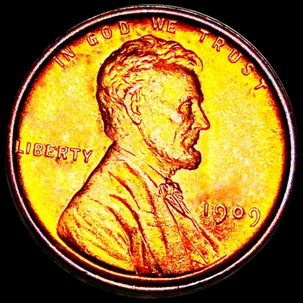 1909 V.D.B. Lincoln Wheat Penny UNC RED