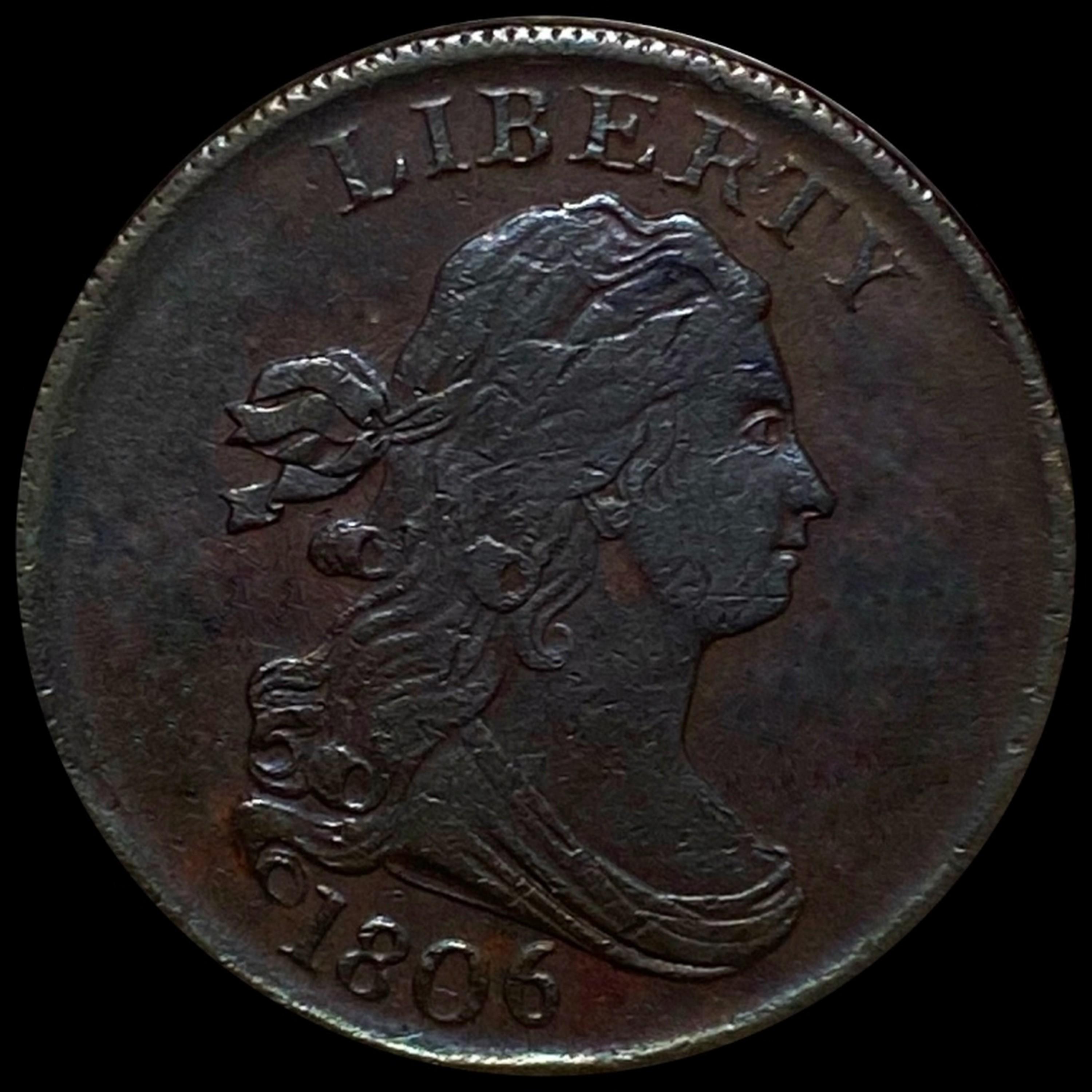 1806 Draped Bust Half Cent LIGHTLY CIRCULATED