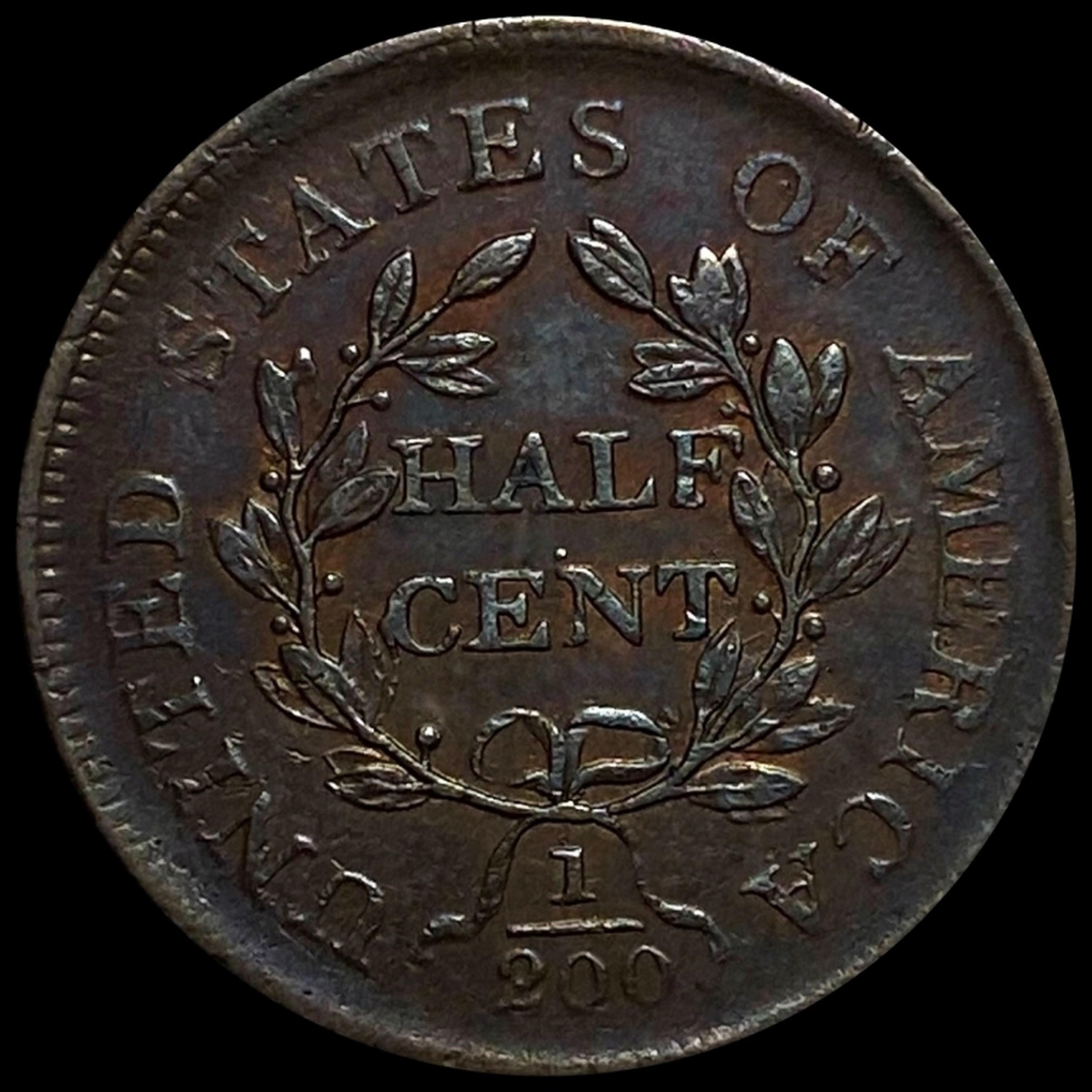 1806 Draped Bust Half Cent LIGHTLY CIRCULATED