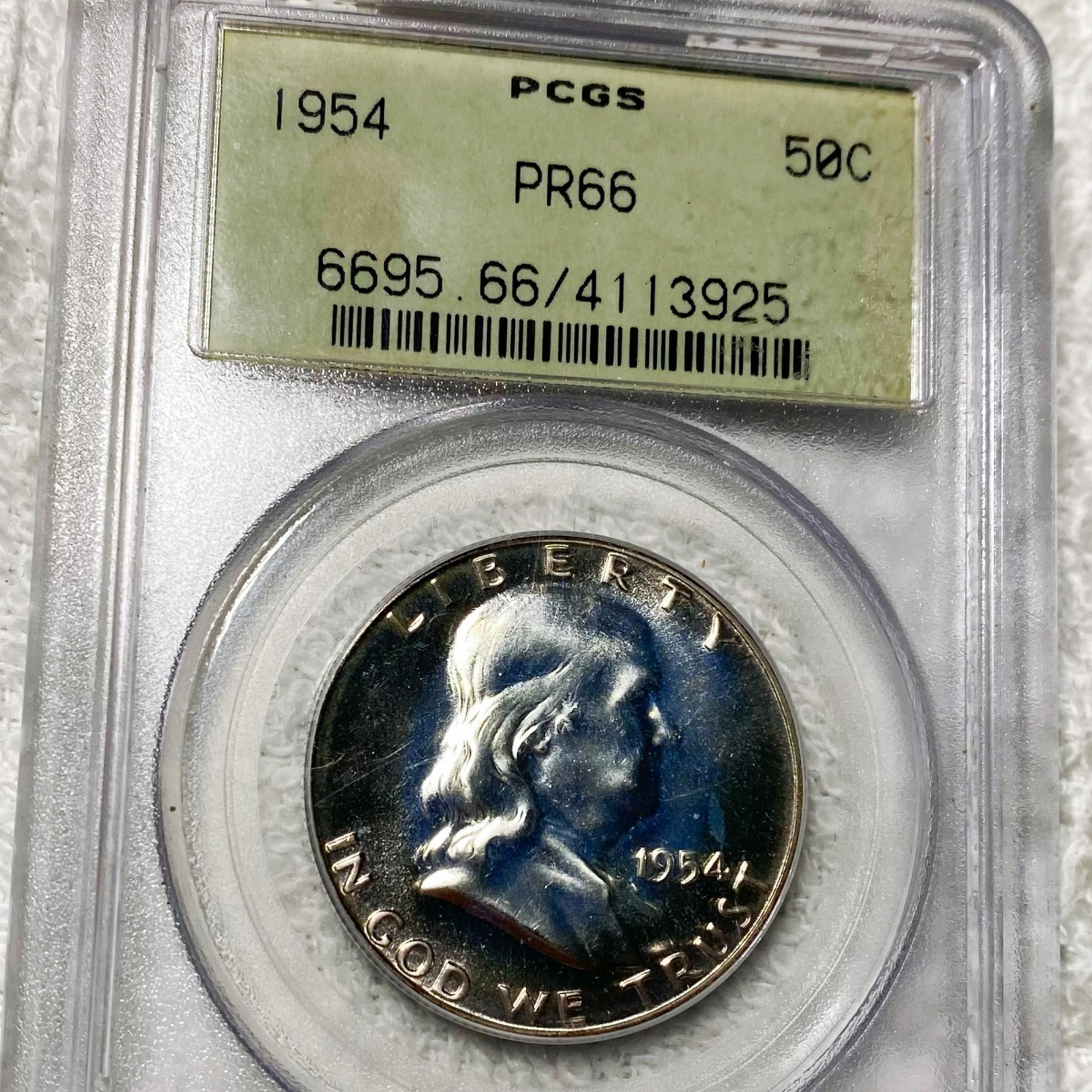 1954 Frankllin Half Dollar PCGS - PR66