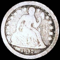 1842-O Seated Liberty Dime NICELY CIRCULATED