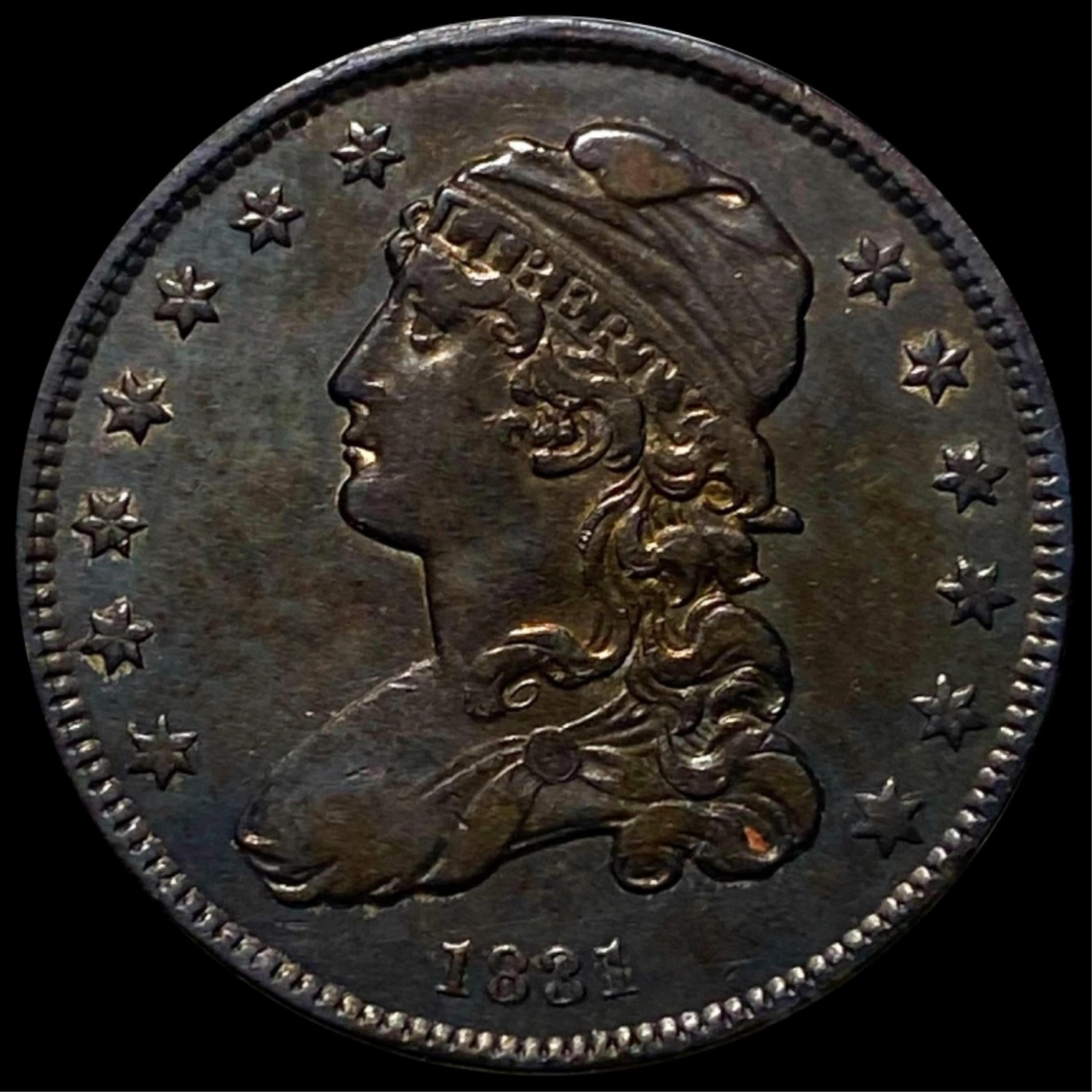 1831 Capped Bust Quarter NEARLY UNC