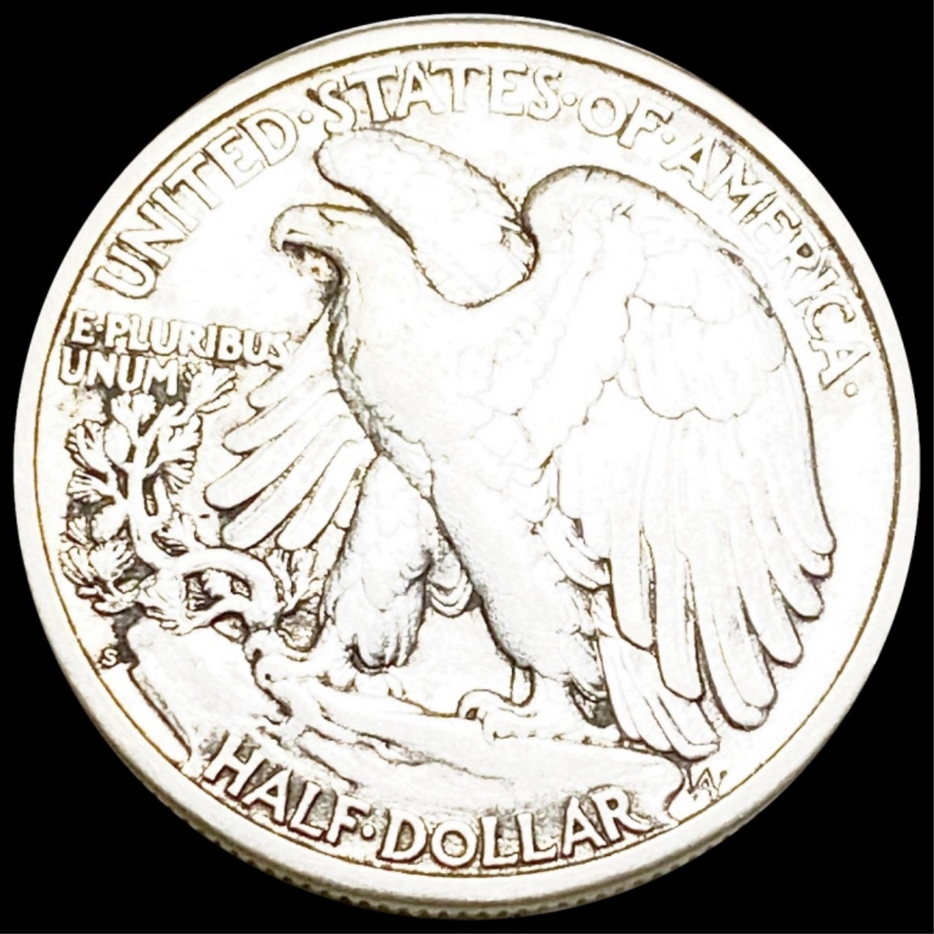 1927-S Walking Half Dollar NICELY CIRC