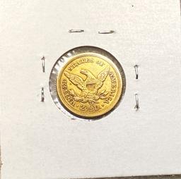 1856-O $2.50 Gold Quarter CHOICE AU