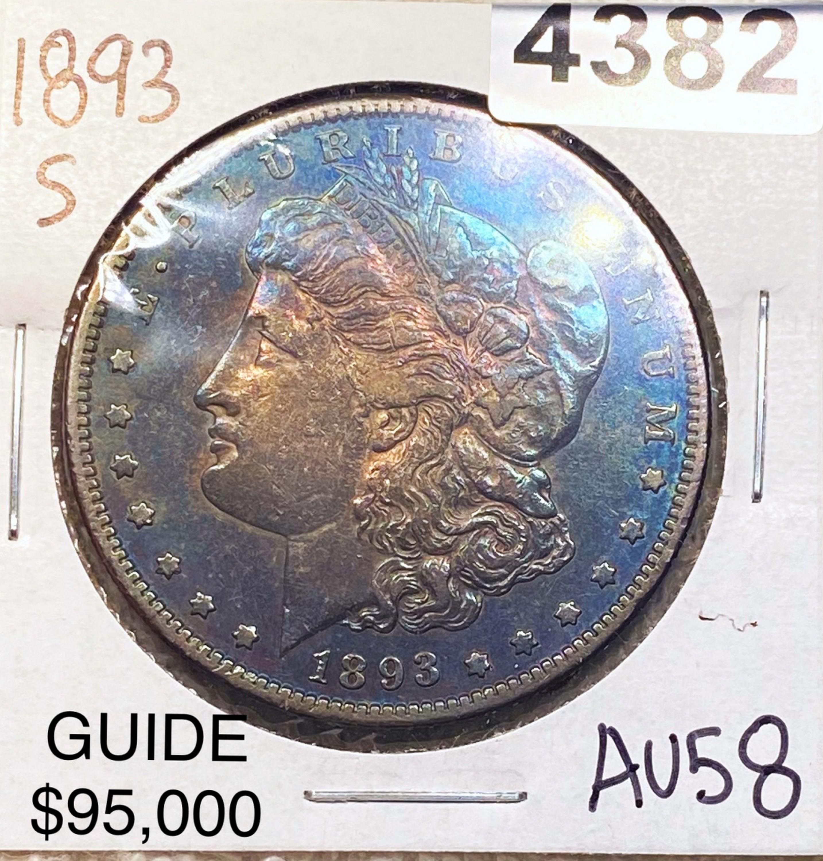 1893-S Morgan Silver Dollar CHOICE AU