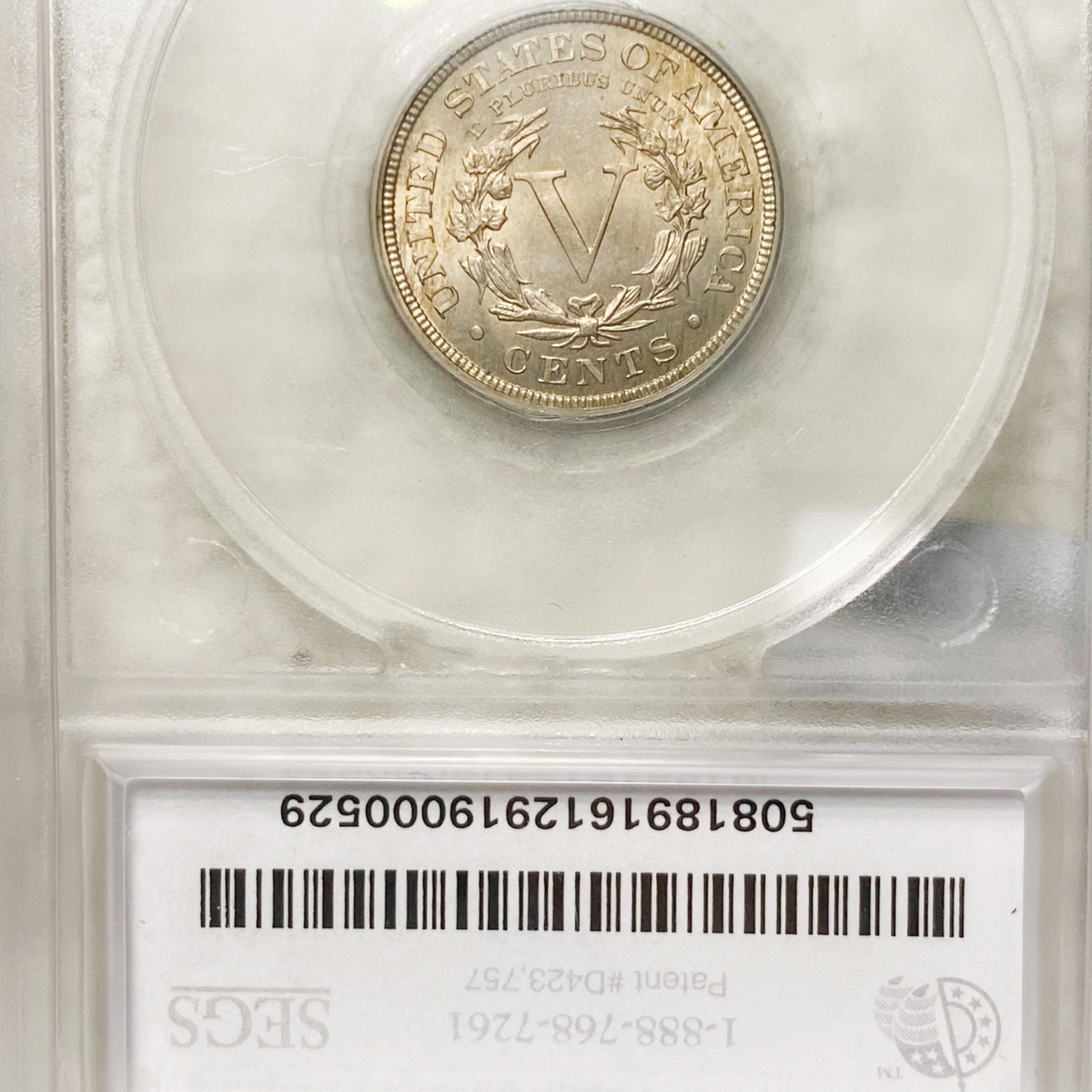 1889 Liberty Victory Nickel SEGS - MS66