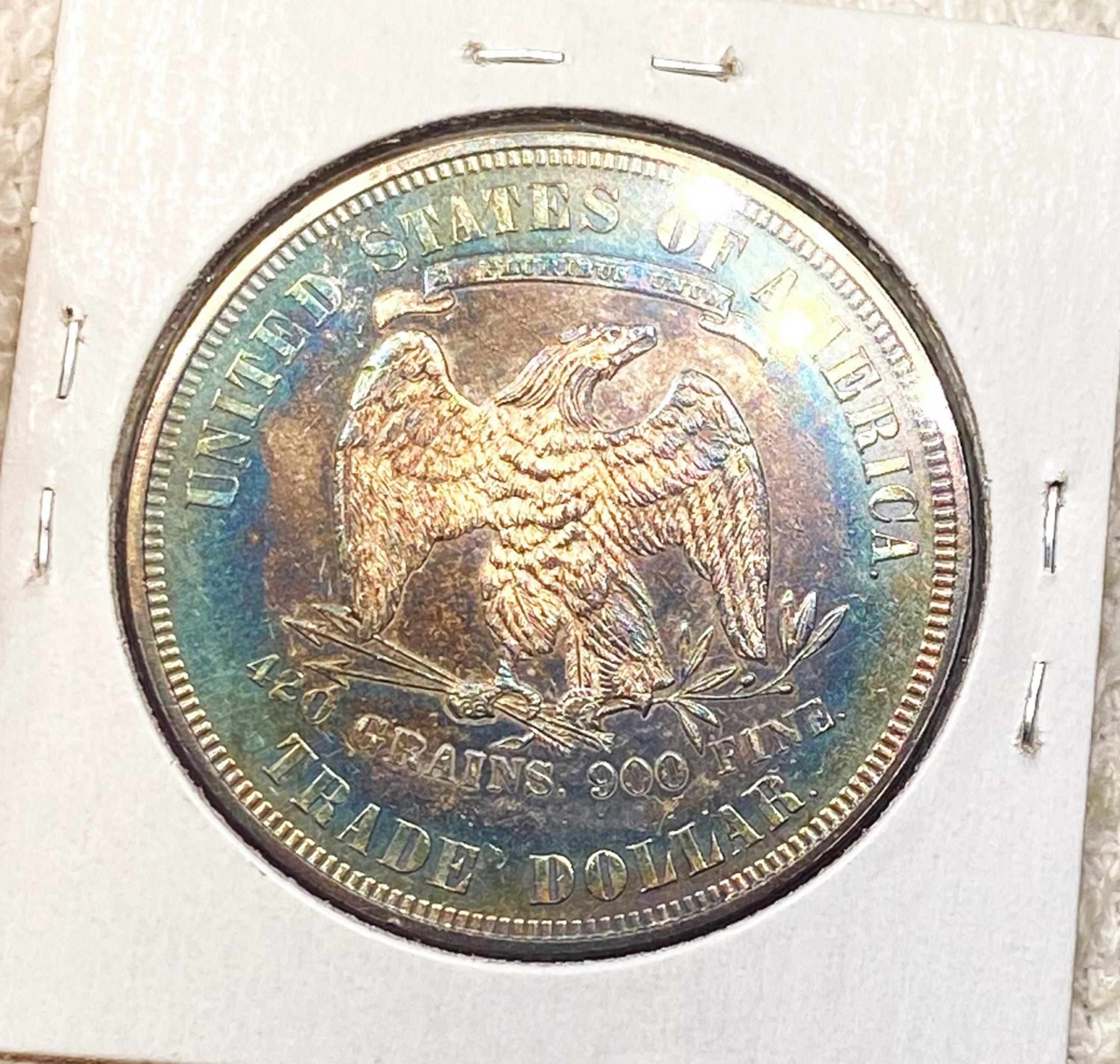 1876 Silver Trade Dollar CHOICE PROOF