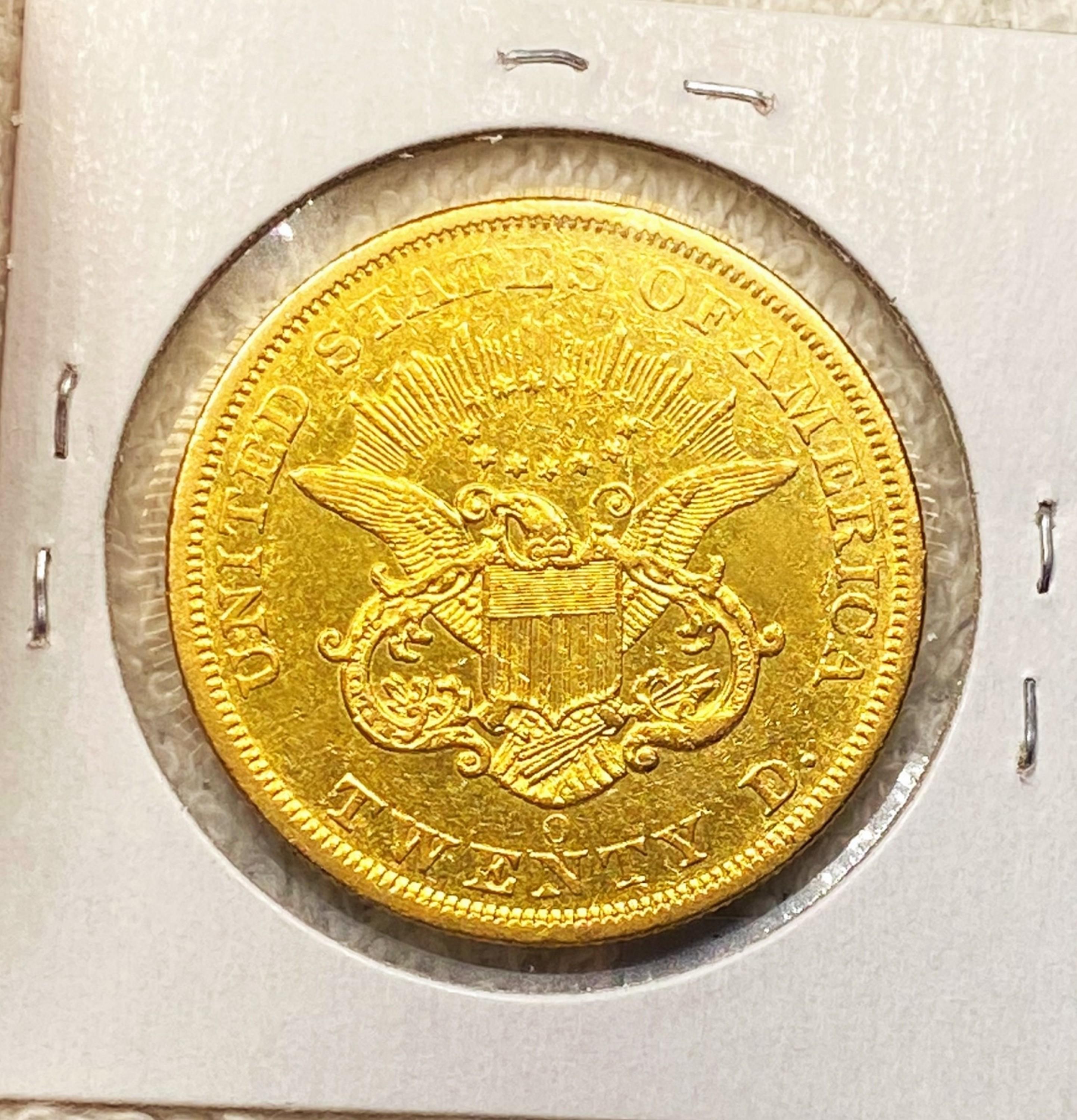 1850-O $20 Gold Double Eagle UNCIRCULATED