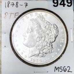 1878 7/8TF Morgan Silver Dollar UNCIRCULATED