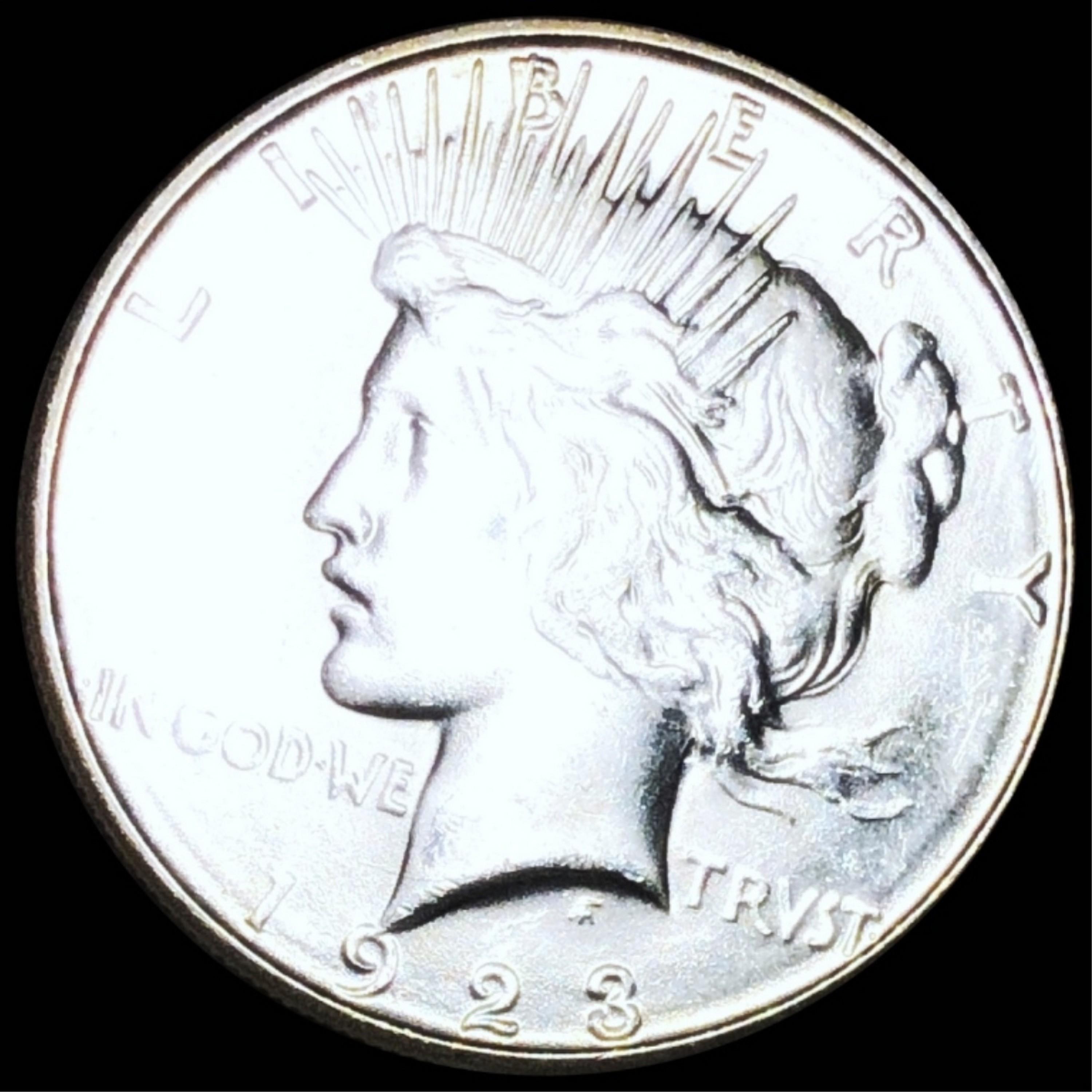 1923 Silver Peace Dollar CLOSELY UNC