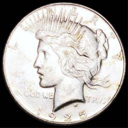 1925-S Silver Peace Dollar NEARLY UNCIRCULATED