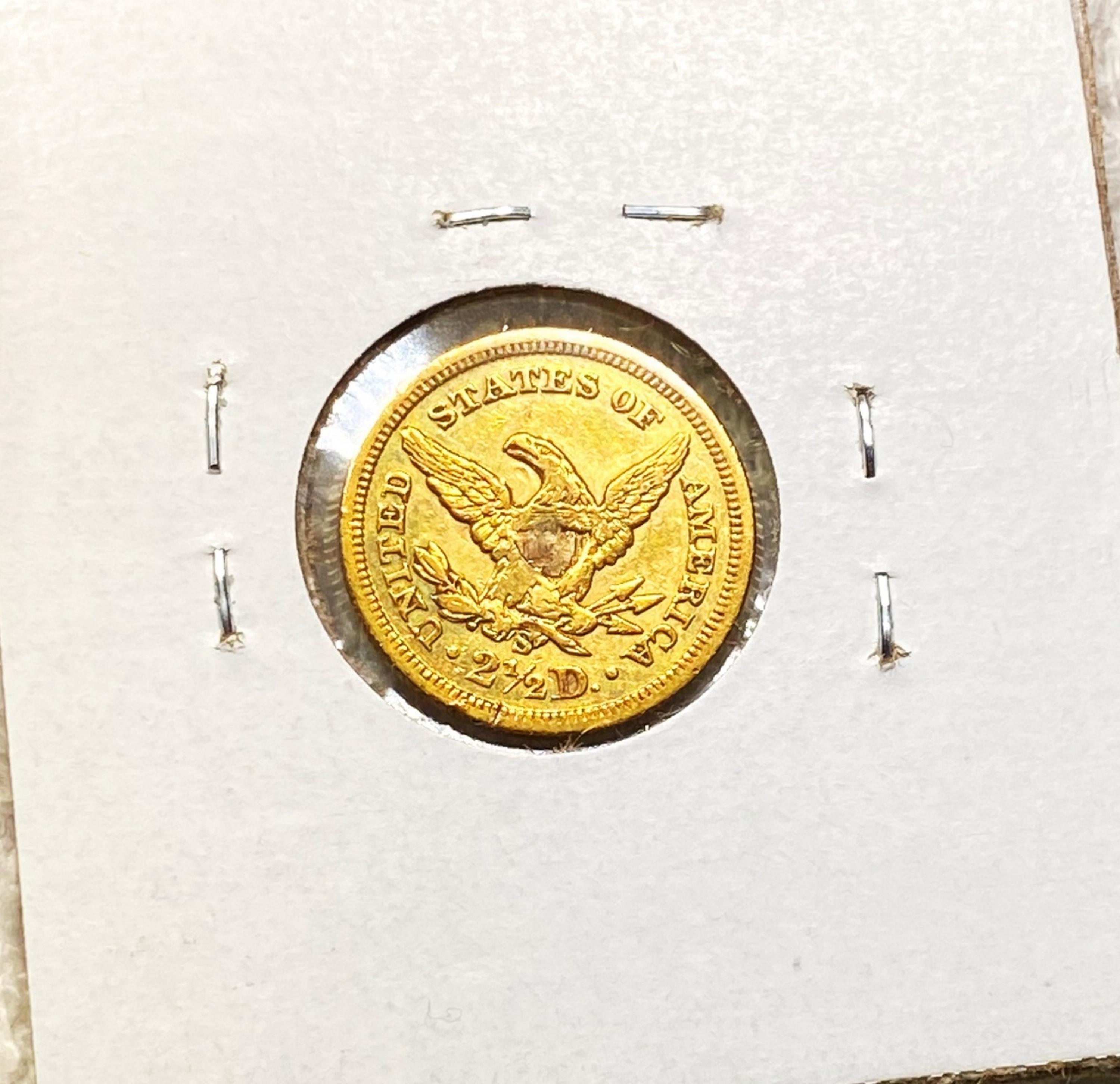 1873-S $2.50 Gold Quarter Eagle CHOICE AU
