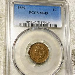 1859 Indian Head Penny PCGS - XF45