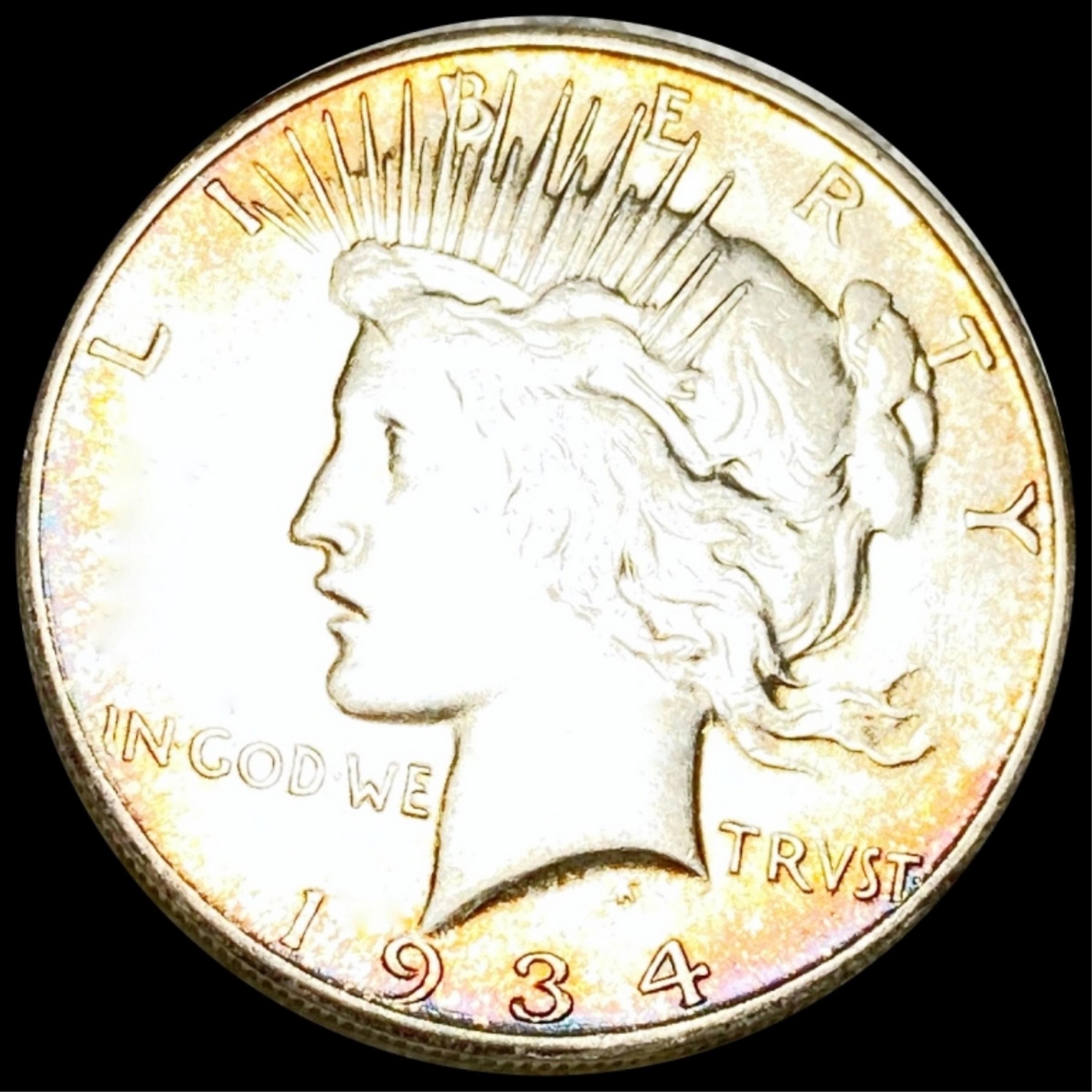 1934-S Silver Peace Dollar CLOSELY UNCIRCULATED