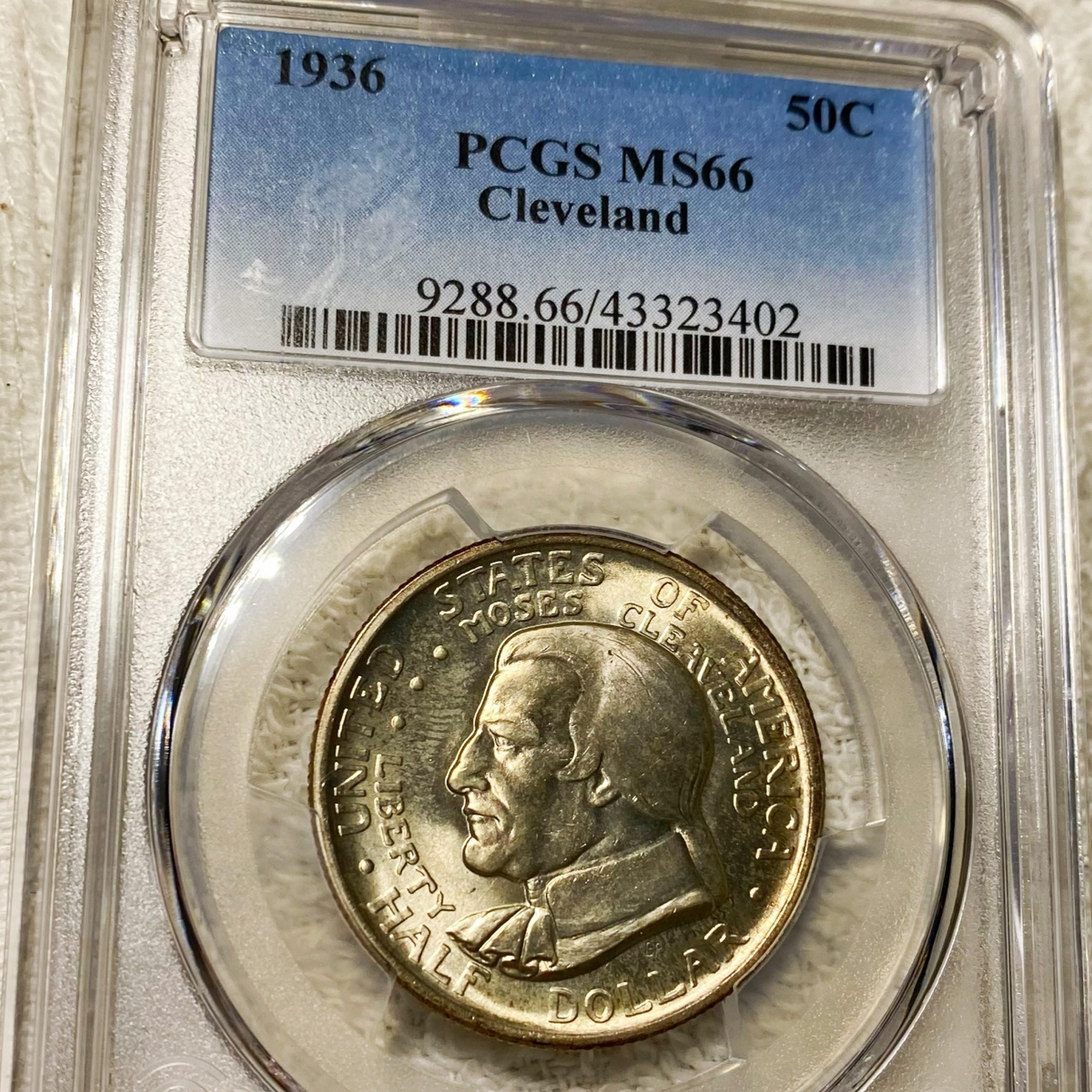 1936 Cleveland Half Dollar PCGS - MS66