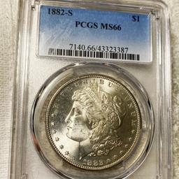 1882-S Morgan Silver Dollar PCGS - MS66