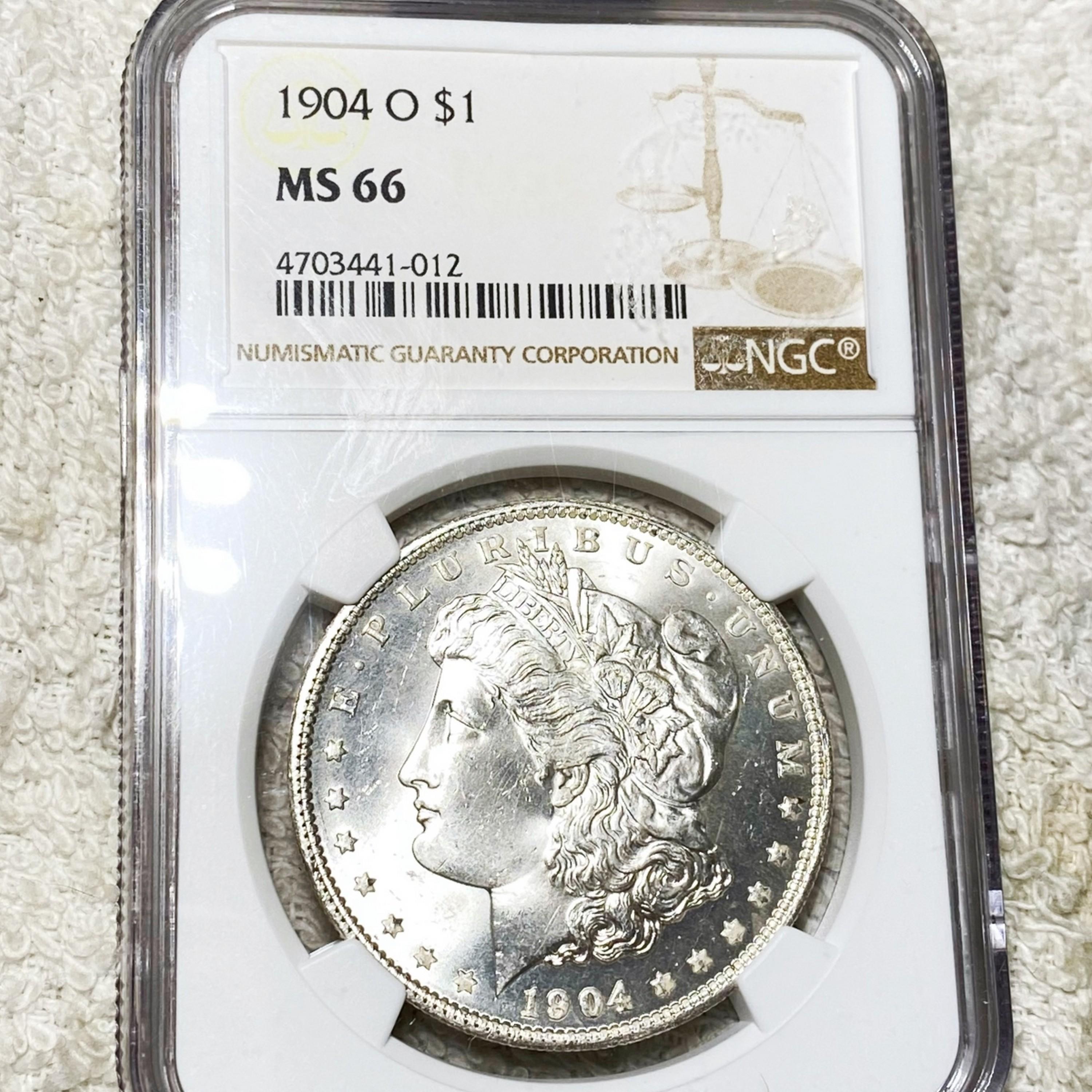 1904-O Morgan Silver Dollar NGC - MS66