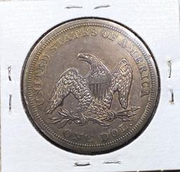 1845 Seated Liberty Dollar UNCIRCULATED