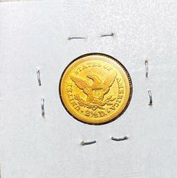 1850-O $2.50 Gold Quarter Eagle UNCIRCULATED