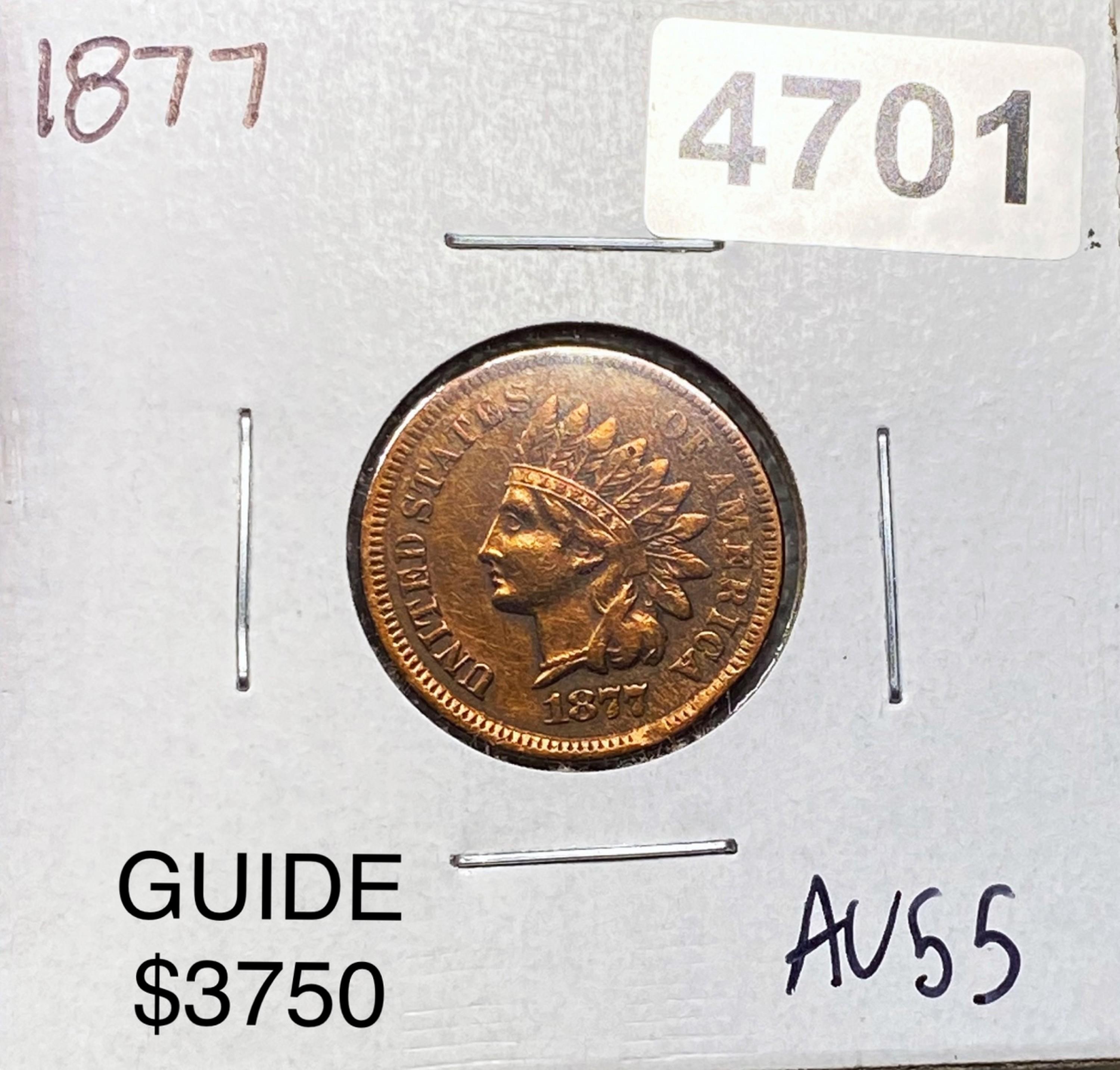 1877 Indian Head Penny CHOICE AU