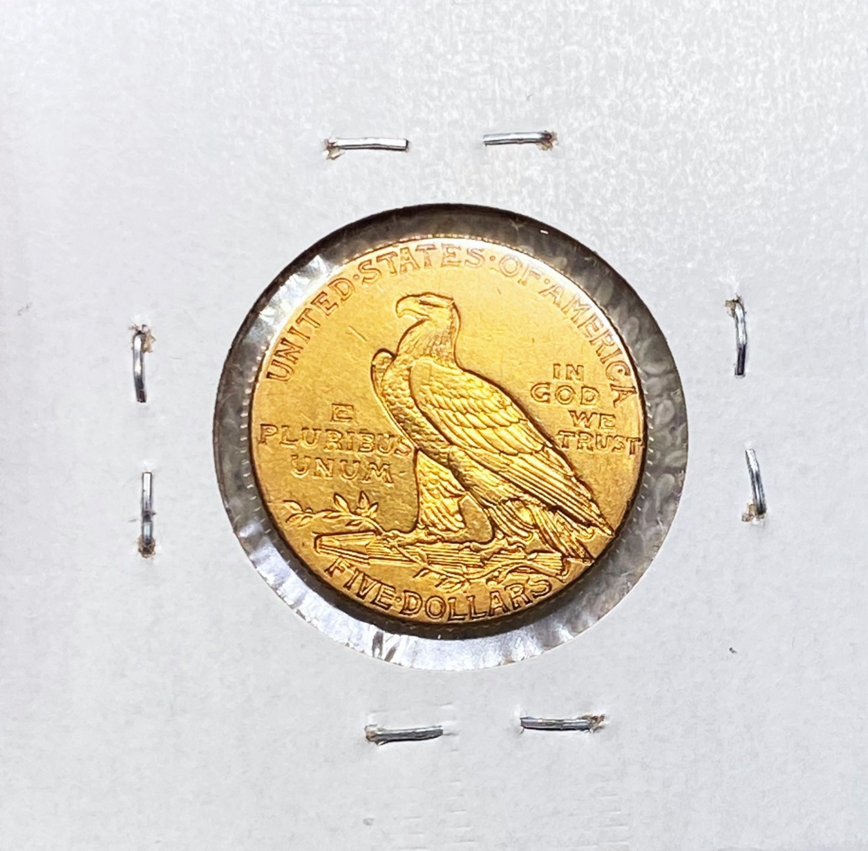 1911-D $5 Gold Half Eagle CHOICE BU