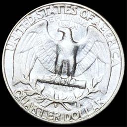 1932-S Washington Silver Quarter NEARLY UNC