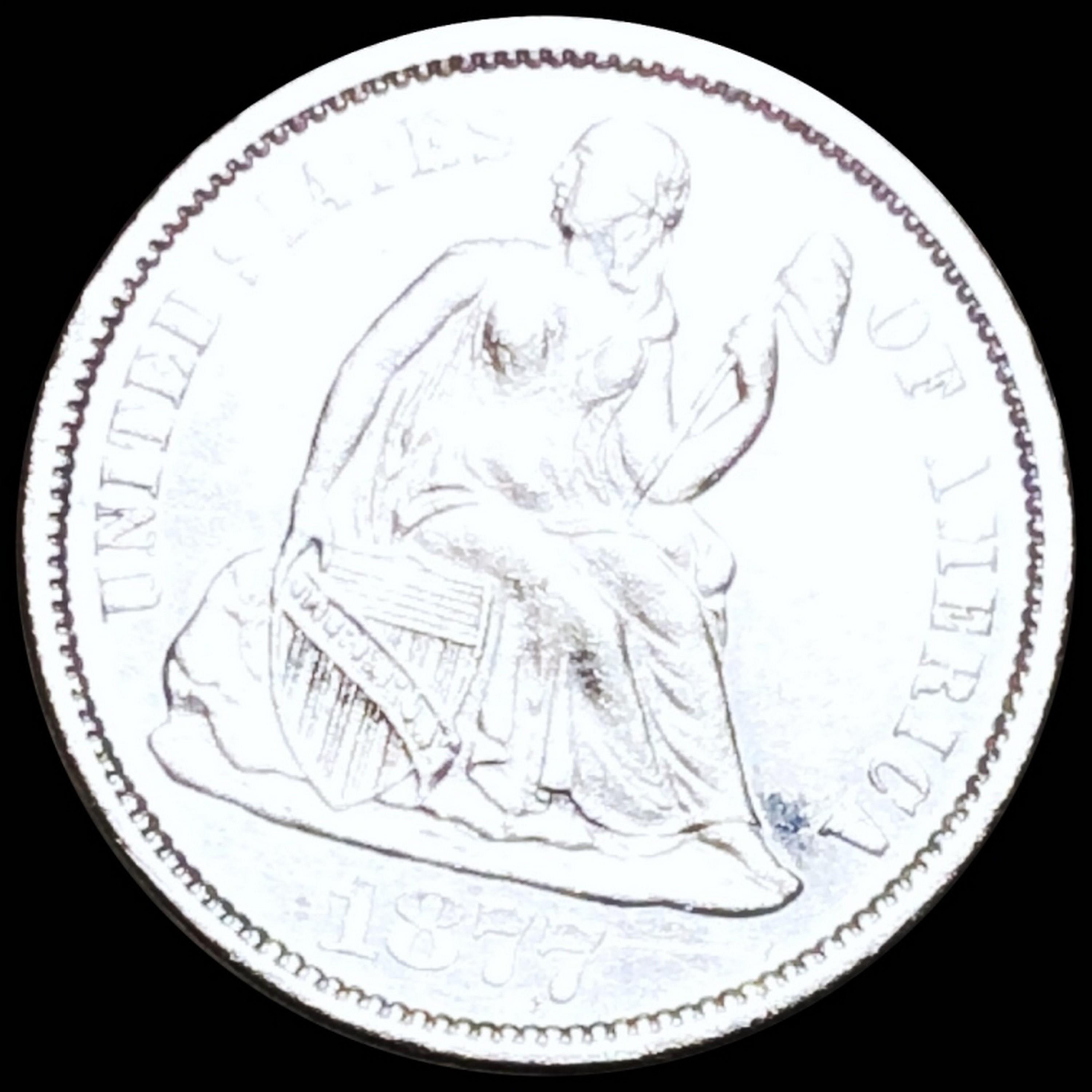 1877-S Seated Liberty Silver Dime UNCIRCULATED