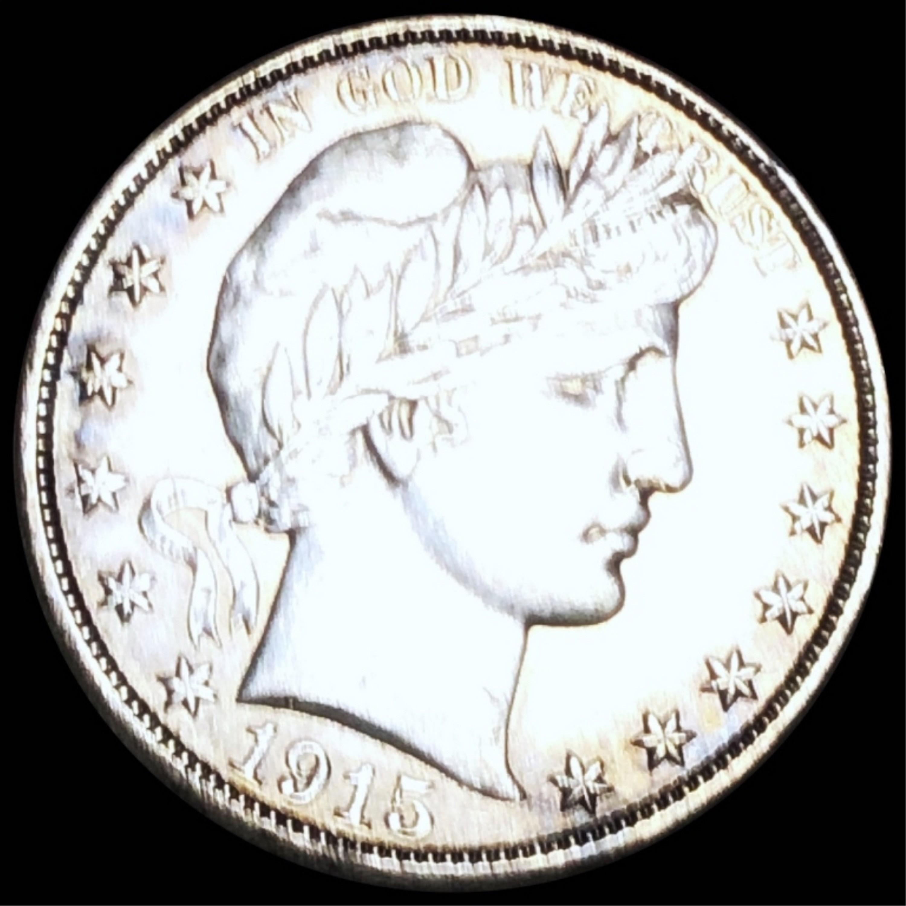 1915-S Barber Half Dollar CLOSELY UNC