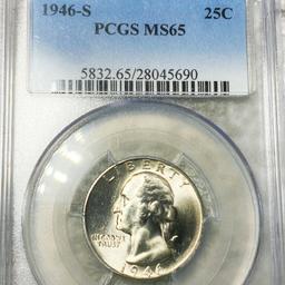 1946-S Washington Silver Quarter PCGS - MS62