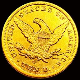 1853-O $10 Gold Eagle CHOICE AU