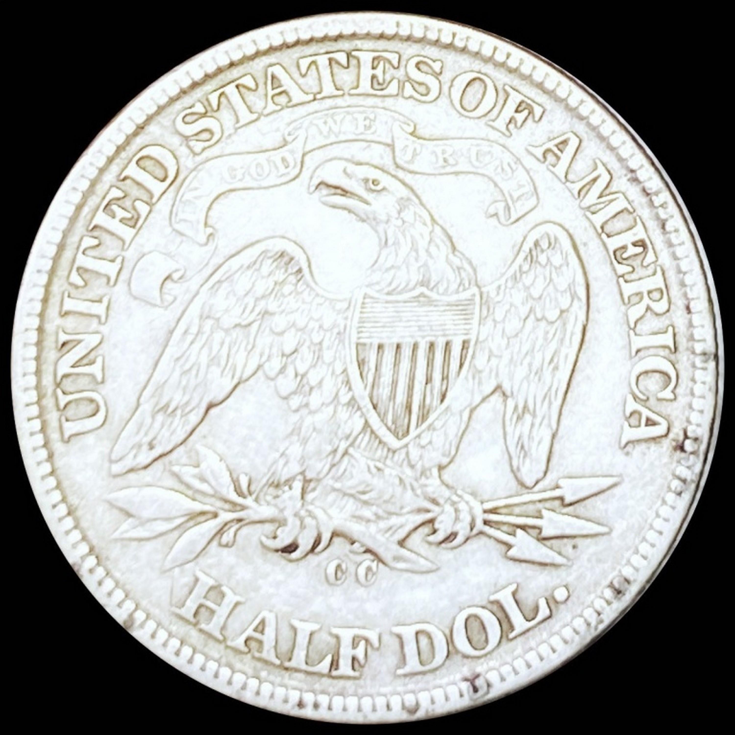 1872-CC Seated Half Dollar LIGHT CIRC