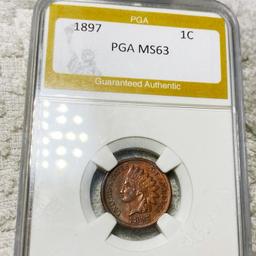 1897 Indian Head Penny PGA - MS63