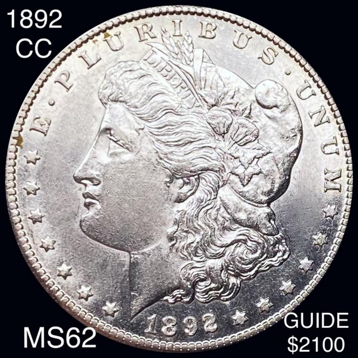 1892-CC Morgan Silver Dollar UNCIRCULATED