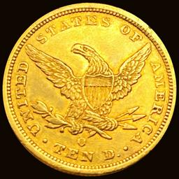 1843-O $10 Gold Eagle CHOICE AU