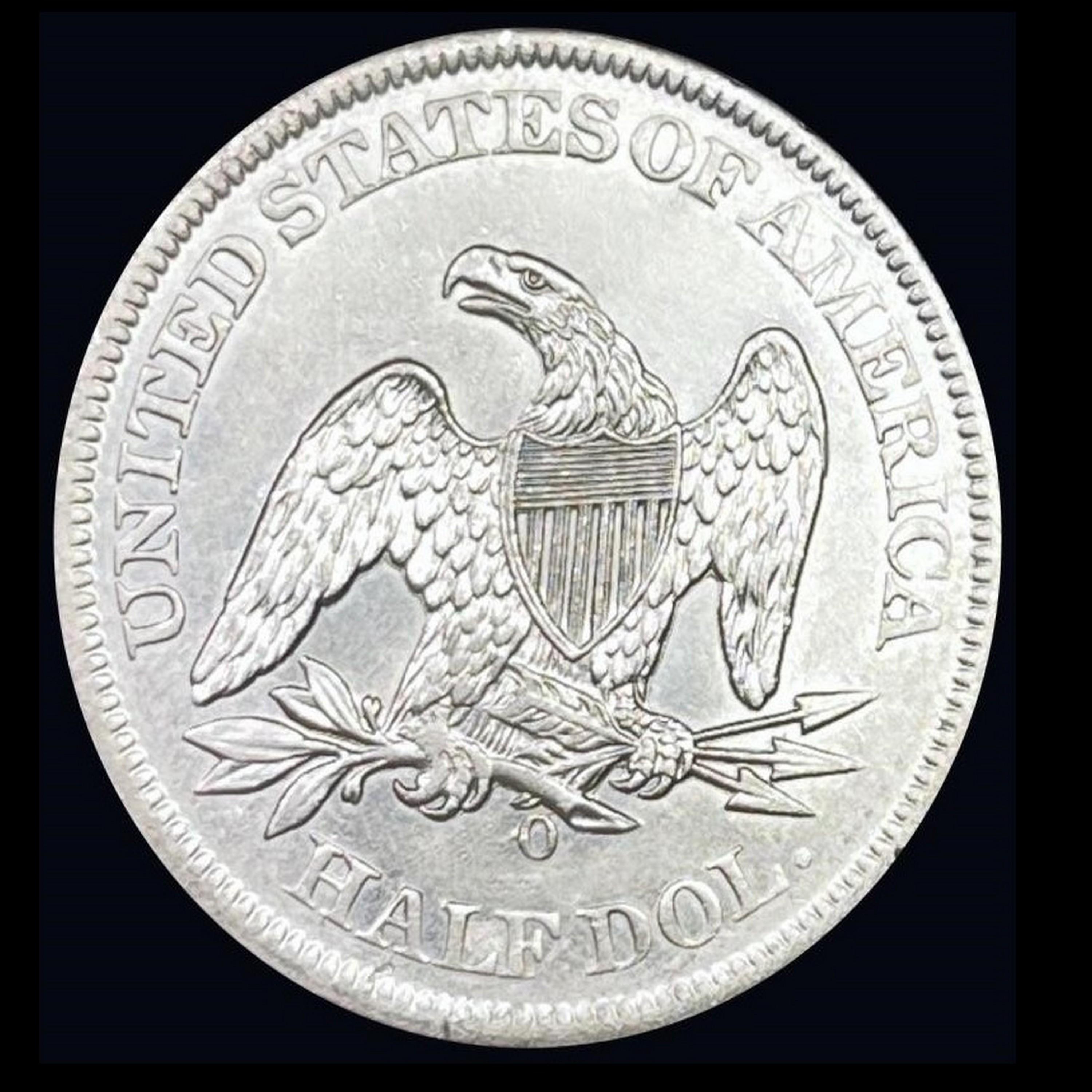1861-O CSA OBV Seated Liberty Half Dollar UNC+