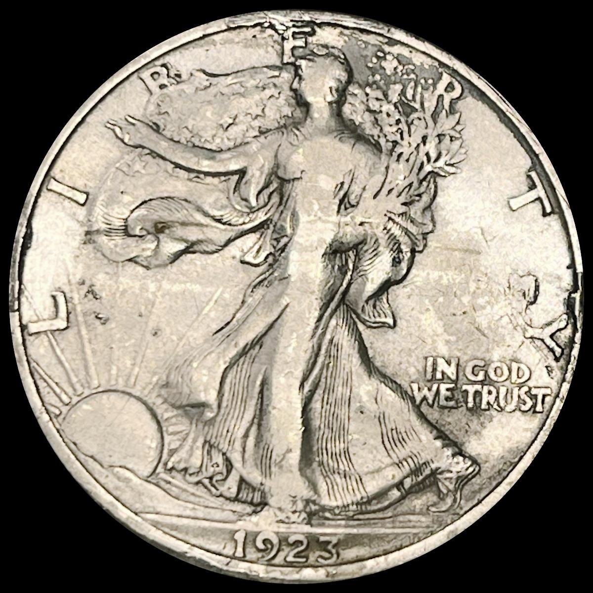 1923-S Walking Liberty Half Dollar LIGHTLY