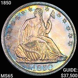 1850 Seated Liberty Half Dollar GEM BU