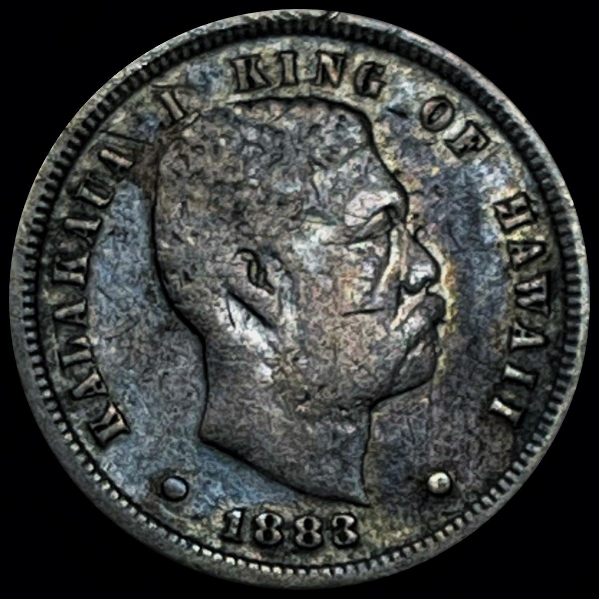 1883 Kingdom of Hawaii Dime NEARLY UNCIRCULATED