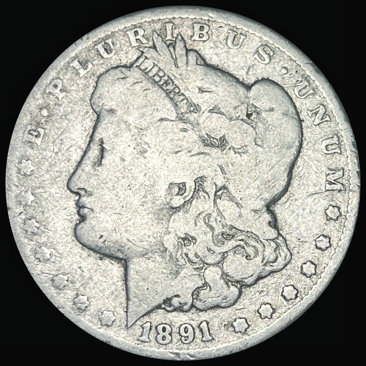 1891-CC Morgan Silver Dollar NICELY CIRCULATED