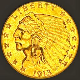 1913 $2.50 Gold Quarter Eagle UNCIRCULATED