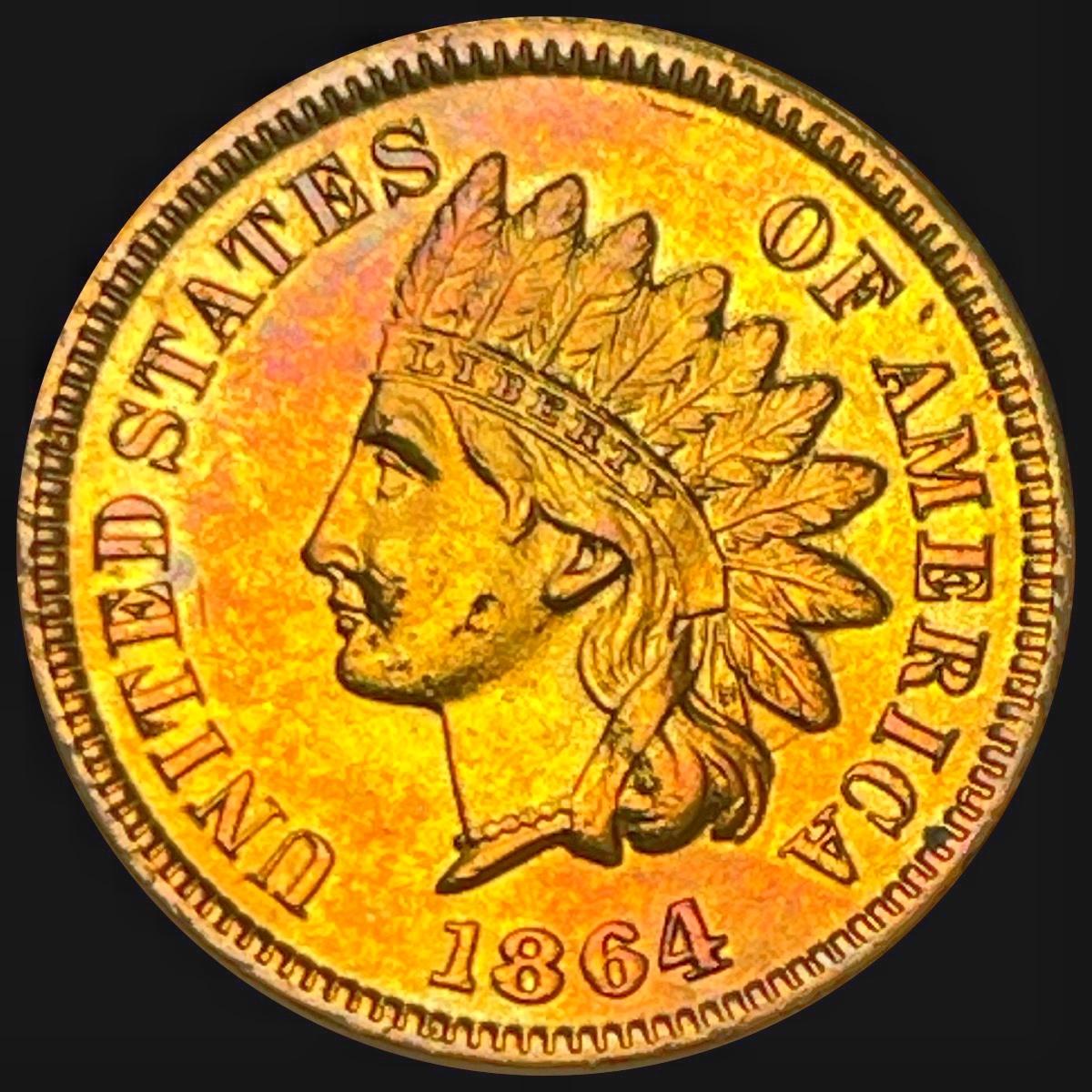 1864 With L Indian Head Cent CHOICE BU