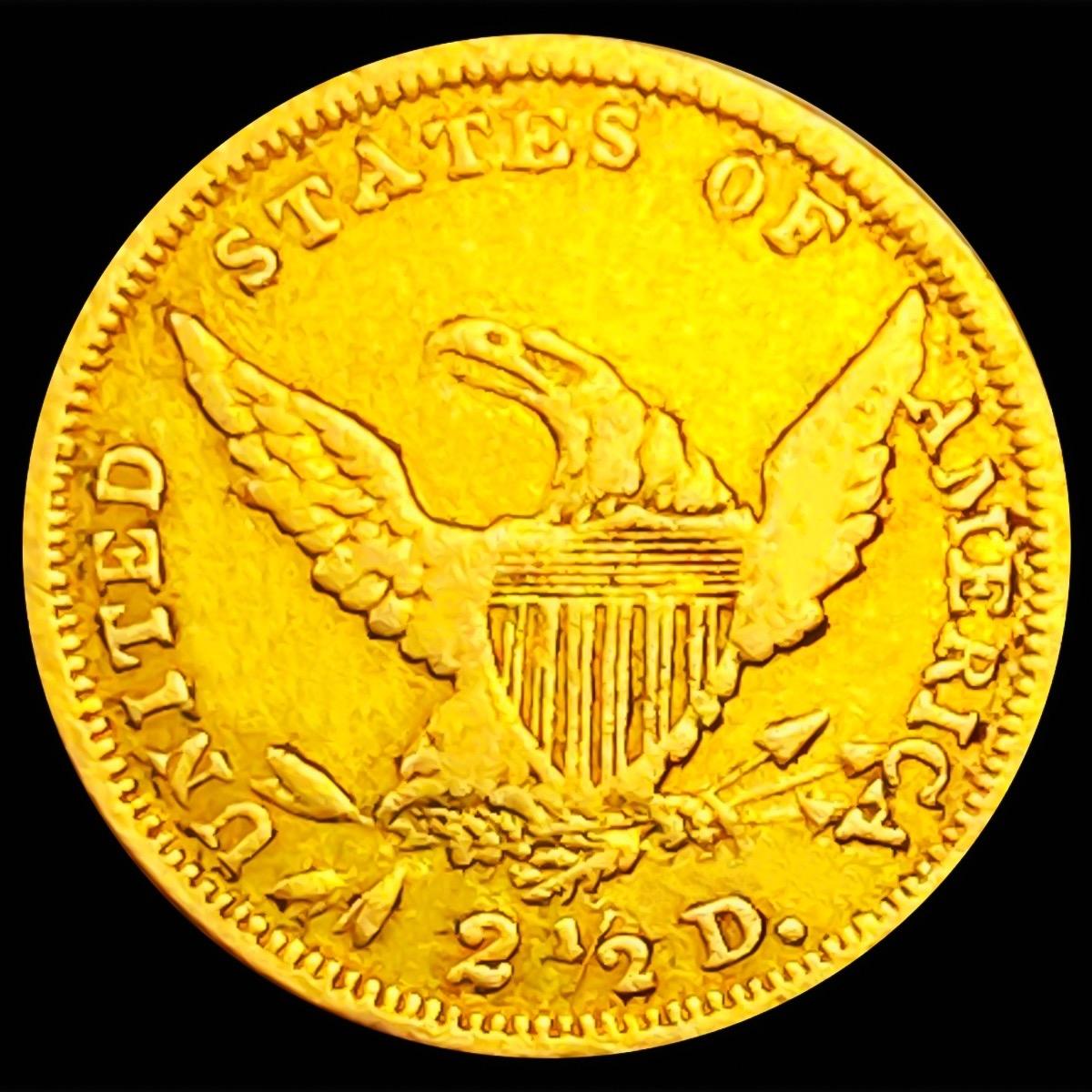 1839-D $2.50 Gold Quarter Eagle CHOICE AU